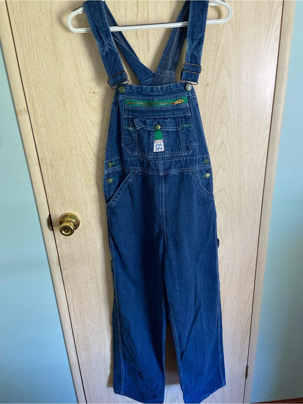LIBERTY Women’s DENIM Bib Overalls Stonewashed Indigo Blue Sz Small